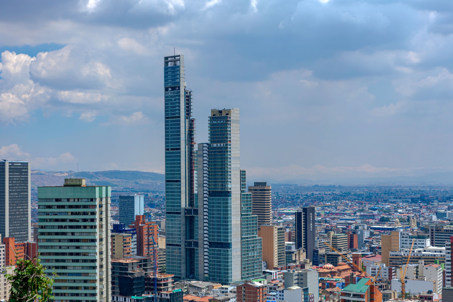 Bogotá, Colombia - A High Angle View Of BD Bacatá In The Large, Andean, Modern, Capital City As Viewed From A Higher Altitude On The Andes Mountains Of The Capital City.